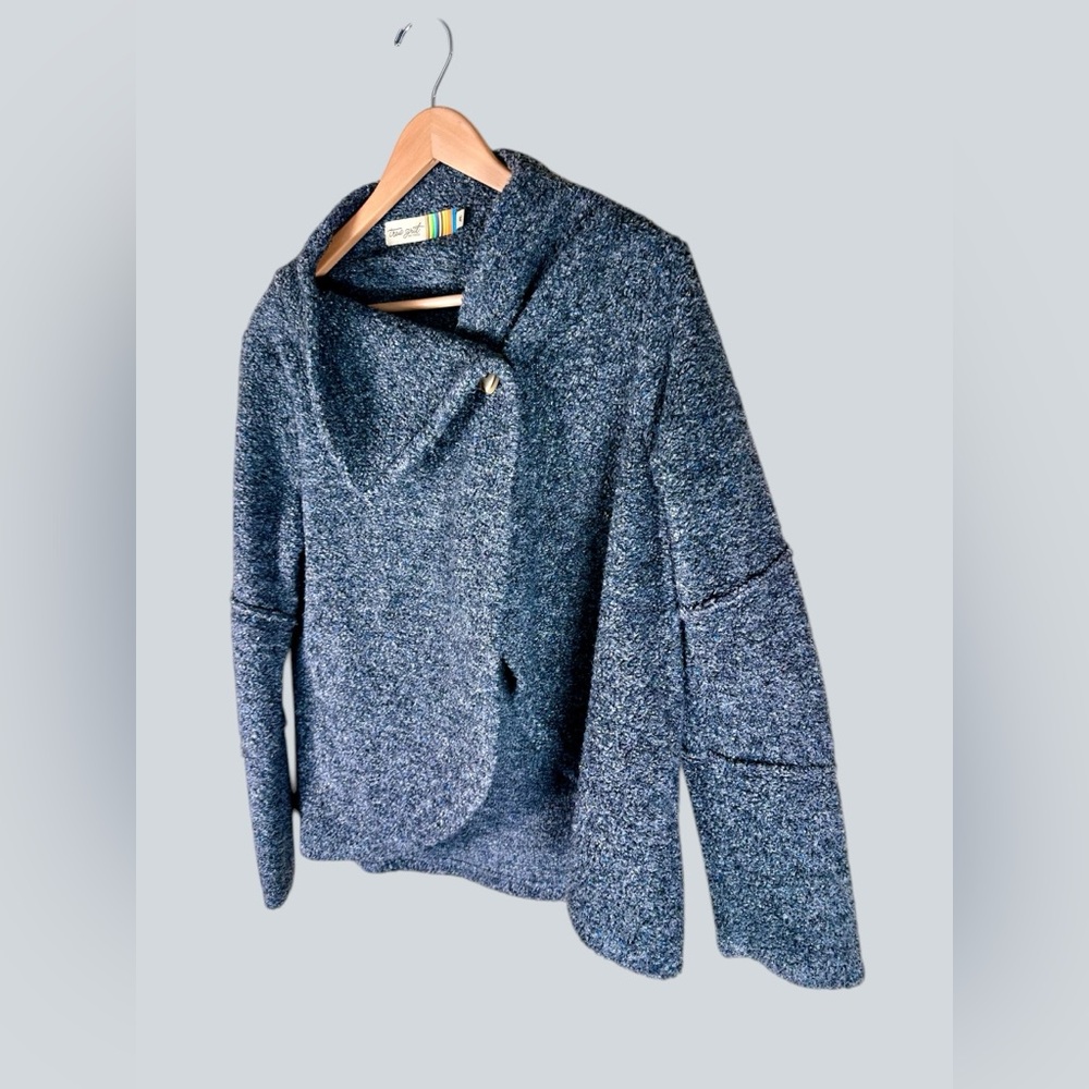 True Grit Open Gray Knit Cardigan - Picture 2 of 5